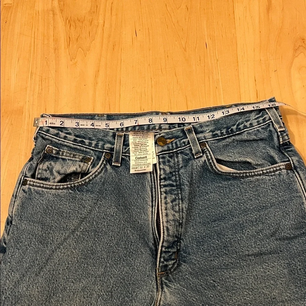 Carhartt Men's Fleece Lined Relaxed Blue Jeans 32x30